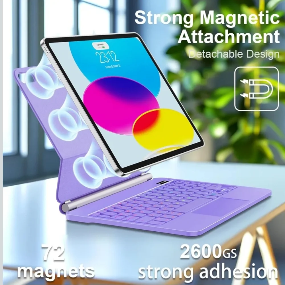 Keyboard Case for iPad Air 11-inch (M3 2025 / M2 2024) & iPad Pro 11 inch(1st/2n
